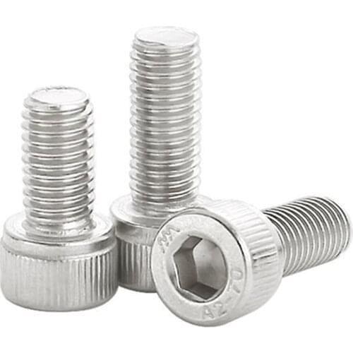 M5 Hexagon Socket Head Cap Screw Cerrojo Vis Boulon Bolts Pernos Tornillos Hex Bolt Allen Inox 304 Stainless Steel Screws DIN912