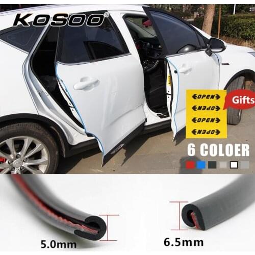 KOSOO Car Door Side Edge Scratch Crash Strip Protection Sticker Decals For Geely EC7-RV MK1 CK Vision SUV-GX7 GC7 Auto Styling