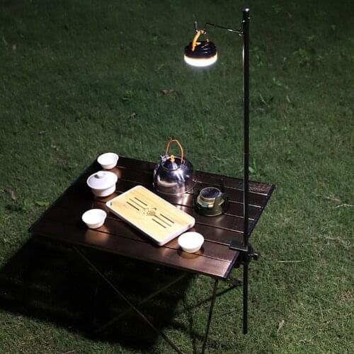 Outdoor Camping Folding Lamp Stand Picnic Table Hanging Light Pole Holder Outdoor Tent Table Hanging Light Fixing Stand Hold