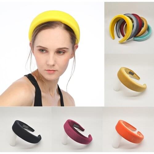 Women Thicken Velvet Headbands Winter Fashion Hair Bands Elasticity Wide Head Band Elegant Vintage Girl Hair Accessories