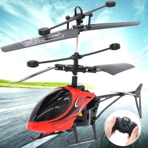 Remote Control Plane With Light Fall Resistant Remote Control Helicopter Children Model Toy Two-way Remote Control Toys For Kids