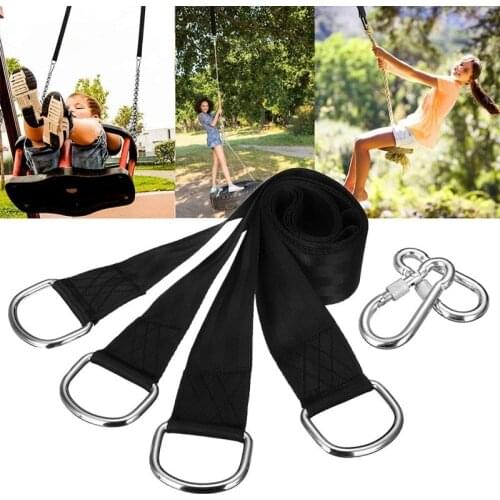 Tree Swing Straps 5Ft Adjustable Hanging Kit Heavy Strap for Tire Swings Hammocks Outdoor Hanger