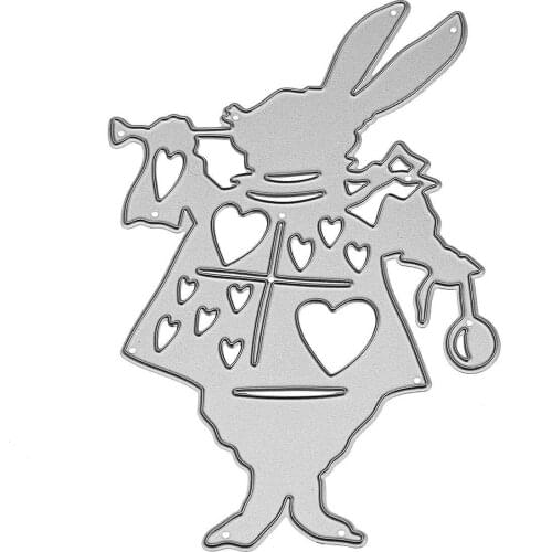 Carbon steel cutting die, DIY material etching template,Cartoon rabbit
