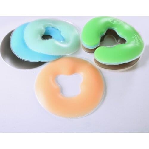 L size Relax Face Cradle Cushion Face Rest Overlay Silicone lying massage comfortable SPA Use face pillow + 100 pillow case