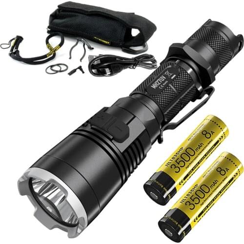 NITECORE MH27UV Tactical Flashlight XP-L HI V3 LED 365nm Red Blue UV Light USB Rechargeable max 1000 lumen Ultraviolet Torch