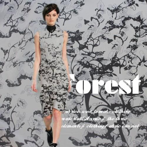 Heavy 100% Mulberry Pure Silk skirt Ink painting Unique Loose Summer B55