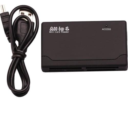 ALL in 1 One External USB Memory Card SDHC Mini Micro SD TF M2 MMC XD CF MS Card Reader for Laptop PC Computer Cardreader