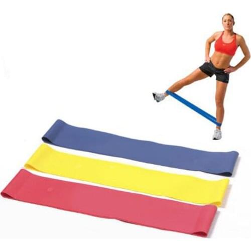 Yoga Pilates Stretch Resistance Band Exercise Fitness Band Training Elastic Exercise Fitness Rubber Natural Rubber Band Belt