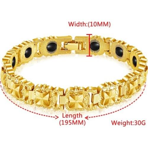 2020 Ladies Fashion Magnetic Therapy Weight Loss Bracelet Magnetic Hematite Titanium Steel Bracelet Improve Sleep Weight Lose