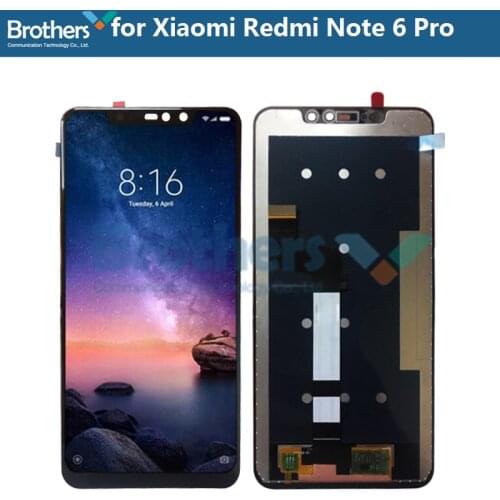 LCD Display For Xiaomi Redmi Note 6 Pro LCD Assembly for Redmi Note 6 Pro LCD Screen Touch Screen Digitizer Phone Replacement