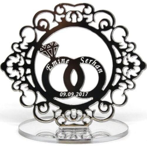 10x Personalized Wedding Laser Engraved Couple Names Party Table Place Name Cards Custom Table Plaque Centerpieces Decor Favors