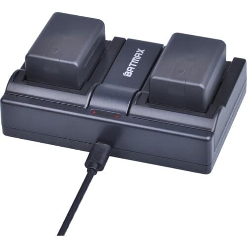 2Pcs VW-VBT190 VW-VBT380 Battery+Dual USB Charger for Panasonic HC-V720, HC-V727, HC-V730, HC-V750, HC-V757, HC-V770, HC-VX870
