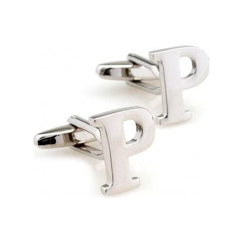 Alphabet P Cufflink 15 Pairs Free Shipping