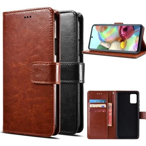 Wallet Men Case For Samsung Galaxy A51 A71 SM-A515F SM-A715F A 51 Cover Leather Phone Holster For Samsung Galaxy A 71 Case Etui