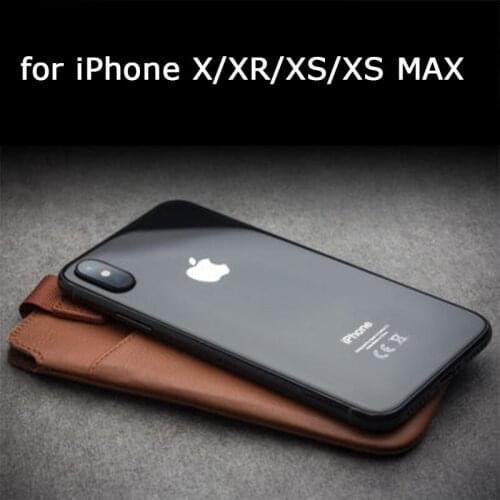 For iPhone XS MAX Case Luxury Genuine Leather Phone Sleeve for iPhone XR Fundas Skin for iPhone X iPhone 9 Pouch Fashion Bag