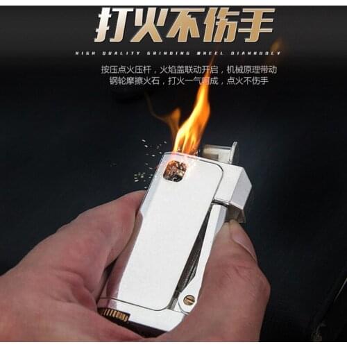 Honest Multi-purpose Windproof Kerosene Lighter Detachable Automatic Retro Vintage Lighter Classic Fashion Men’s Gift