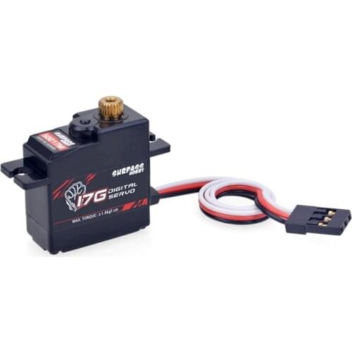 SURPASS HOBBY S0017M 17G Metal Gear 1.8KG Digital Servo for RC Airplane Robot 1/18 Truck Car Boat Duct Plane