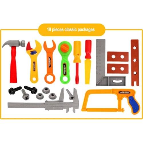 Childrens Simulation Toy Vehicle Toy Toolbox Electric Drill Helmet Set Maintenance Tool Kids' Educational Toys Boy Gift