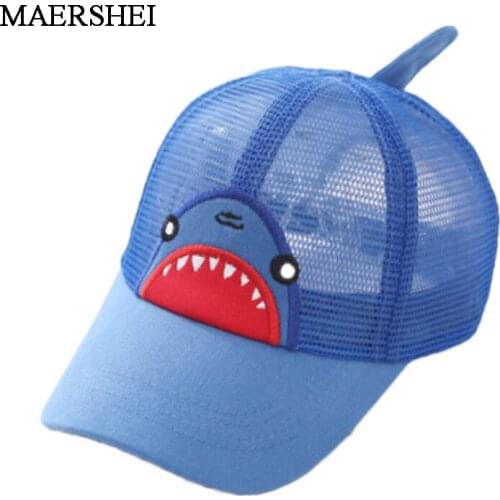 Baby boy girl hats dinosaur baseball caps breathable mesh cap Summer new childrens sun hat cute kids Snapback Visor Caps