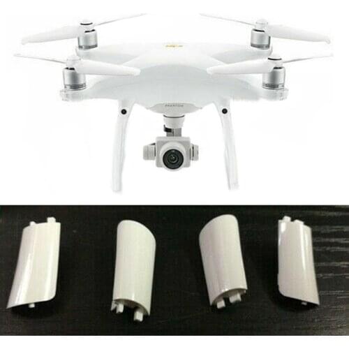 For DJI For Phantom 4 Pro/Adv Drone 4Pcs White Landing Gear Cover Case Repair Parts Body Shell Replacement Spare Parts Kit