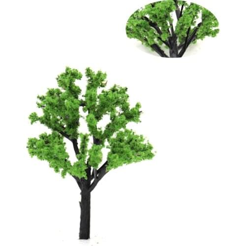 50pcs Red Green Model Tree Toys Sand Table Landscape Toy Scene Making Simulation Peach Tree Pole Building Train Miniature