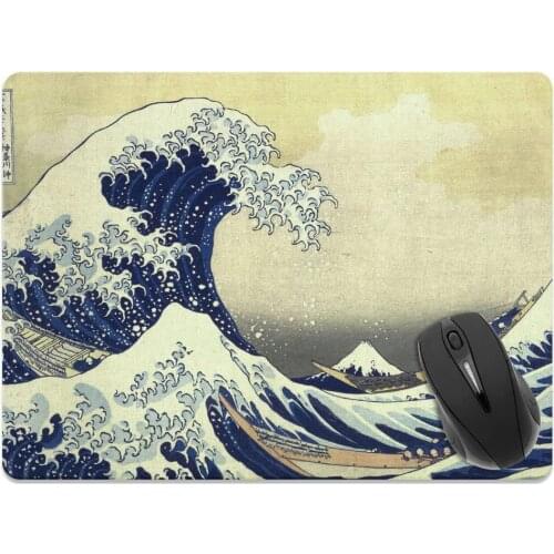Japanese wave mouse pad gamer cartoon small mousepad natural rubber large player game accessories table mat non-slip desk mat xl