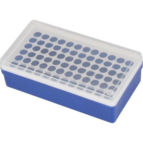 Plastic Rectangular 72 Sockets 1.5ML Centrifuge Tube Holder Box With Transparent Lid Laboratory Test Tube Bracket Lab Supplies
