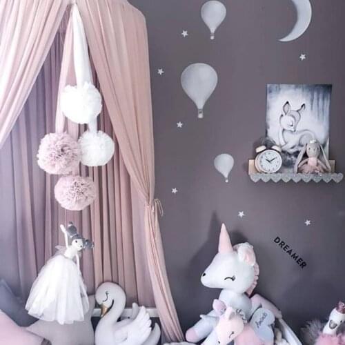 New Mosquito Net Round Dome Bed Canopy Cotton Linen Mosquito Net Curtain For Children Girl Room Comfort Decoration
