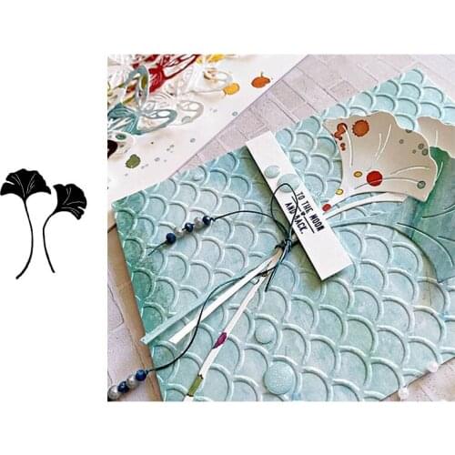 Metal cutting dies ginkgos leaves cut die mold Scrapbook cards making paper craft knife mould blade punch new 2020