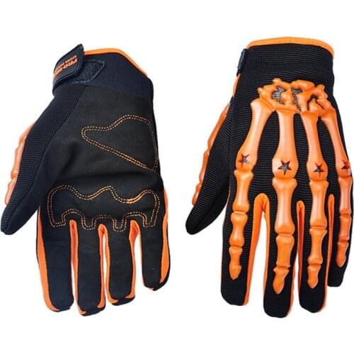Skull Bone Motorcycle Full Finger Ghost gloves Motorcross Racing Off-road Gloves Luvas Guantes