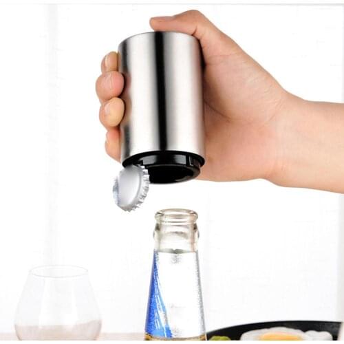 Mylb Openers Fully Automatic Stainless Steel Cap Beer Opener Creative Personality Opener Kitchen Tools For Home Restaurant