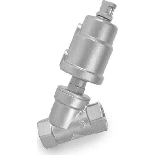 1/2 inch 3/4 inch 1inch Stainless Steel Pneumatic Seat Valve 16bar for Steam Gas Oil Normally Closed