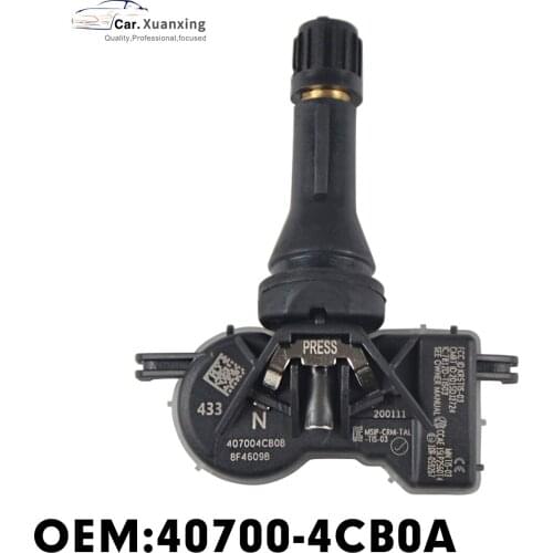 40700-4CB0A Tire Pressure Sensor Monitoring System 433MHZ TPMS For NISSAN QASHAI J11 RENAULT LADA For ALPINE Armada