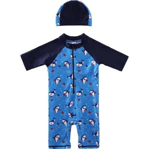 Wishere One-piece Kids Boys Bathing Outfits Baby Boy Swimsuit