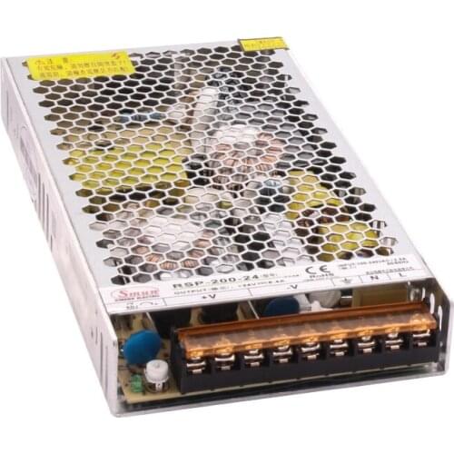 SMUN RSP-200 200W 100-240VAC Input 12VDC/24VDC/48VDC Output Power Supply With 0.95 PFC