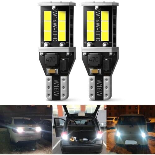 OXILAM 2Pcs T15 Led Canbus T16 W16W Bulb 6000k Led Lamp Car Reverse Lights For BMW E46 E39 E90 F10 E87 E36 E30 E60 E92 Audi A6