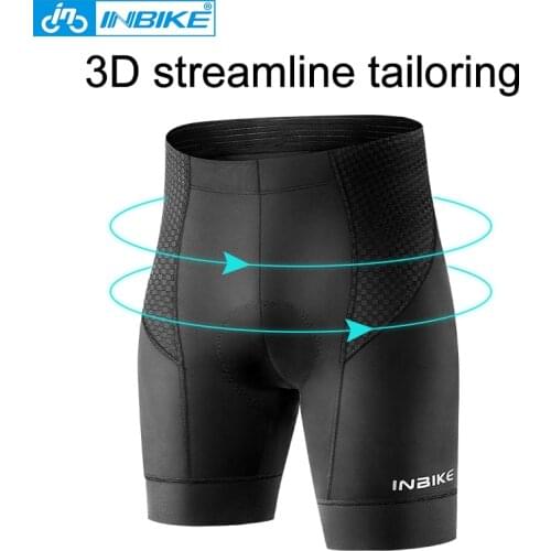 INBIKE Cycling Shorts Men Underwear Gel Pad Bicycle Short Summer Breathable Comfortable 3D Reflective MTB Underpants Shockproof