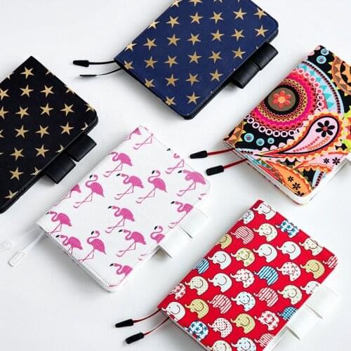 Japanese and Korean Stationery A5A6 Hobo Planner Book Cover Fabric Art Notebook Shell Student Diary School Stationery Wholesale