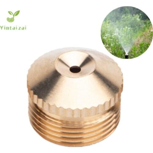 1/2" Brass Mine Mist Atomization Sprinkler Lawn Sprinkler Irrigation Gardening Dust Removal Cooling Landscaping Micro Nozzle