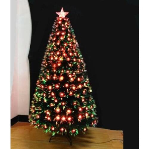 1.8 m / 4.0 m green light emitting LED red fiber tree family hotel mall decoration Christmas tree