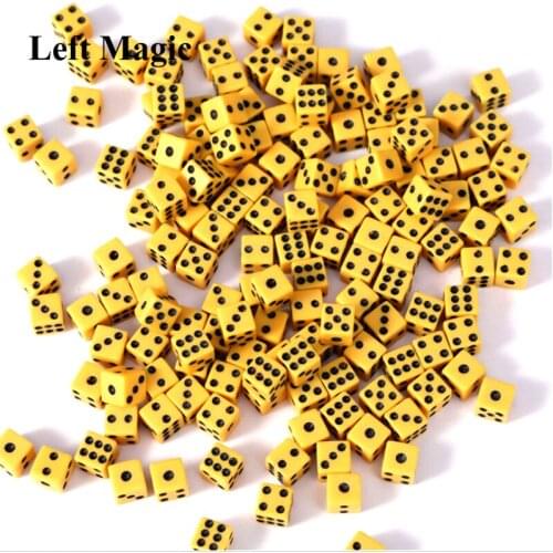 10 Pcs Mini Dice (Size: 8cm) Magic Tricks Red Yellow White Green Dice Magic Props Close Up Stage Accessary Mentalism Magician