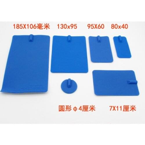 10pcs replacement Rectangular shape rubber NON adhesive electrode pads for Tens Unit EMS massager machine 7*11cm/18.5*10cm size
