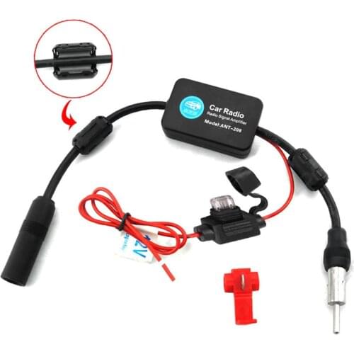 12-13dB Car Radio Antenna FM/AM Radio Signal Amplifier Booster Car Antenna Aerials 80-108MHZ For Marine Boat Auto