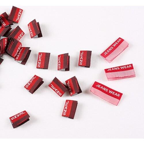 200Pcs Jeans wear Letter Cloth Labels Tags For DIY Craft Handmade Sewing Jeans Pants Fabric Label Decoration Supplies