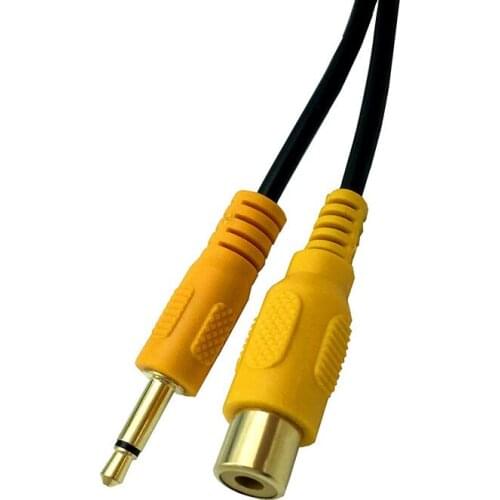 3.5mm Mono Male plug to RCA Female audio Cable Gold Plated Cord 0.3m
