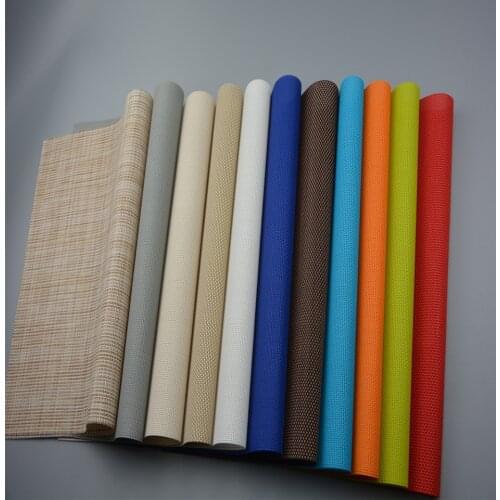 4pcs/Lot 10 Colors Hotel puer color placemat PVC wear pad tessforest solid Western-style food washable mat special sale J0805