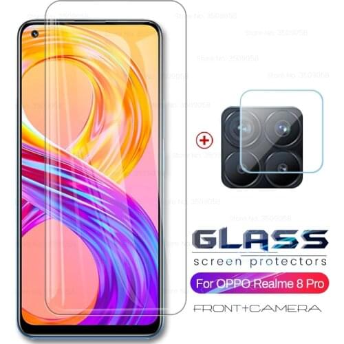 8realme pro glass on realmi 8pro camera protective film for realmy raelme realme 8 pro 6.4'' screen protector armor safty steklo