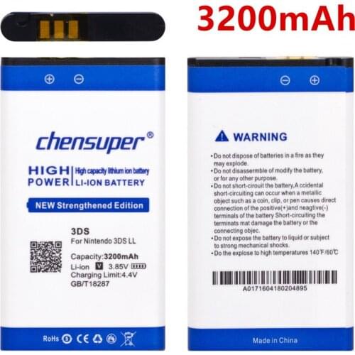 Chensuper 3DS LL 3200mAh Battery for Nintendo 3DS LL for Nintendo 3DS XL Batteries