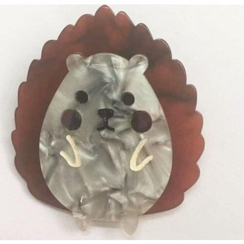 Acrylic Hedgehog Brooches Women Vintage Brooch Pin Jewelry women man Brooch