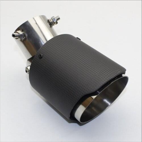 Car styling Matte+ stainless steel AK A.K Pipe exhaust pipe Adjust 45 degrees muffler For Universal Carbon Exhaust Tips